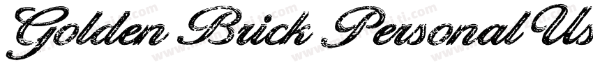 Golden Brick Personal Use Regular字体转换